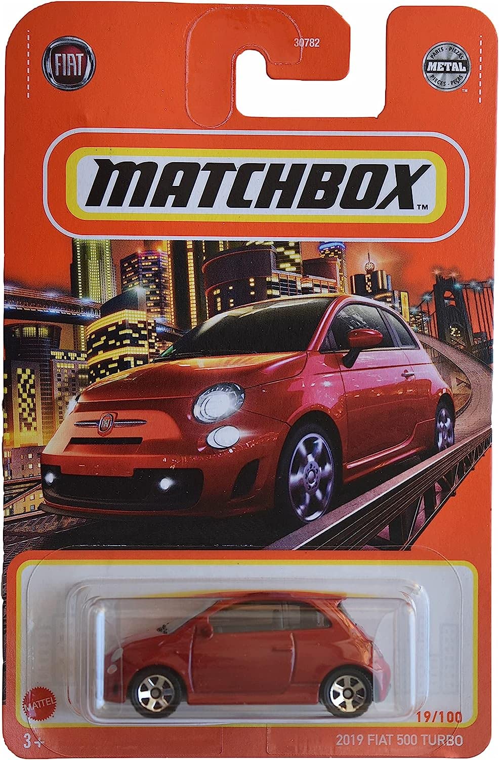 Matchbox 2019 Fiat 500 Turbo, [red] 19/100