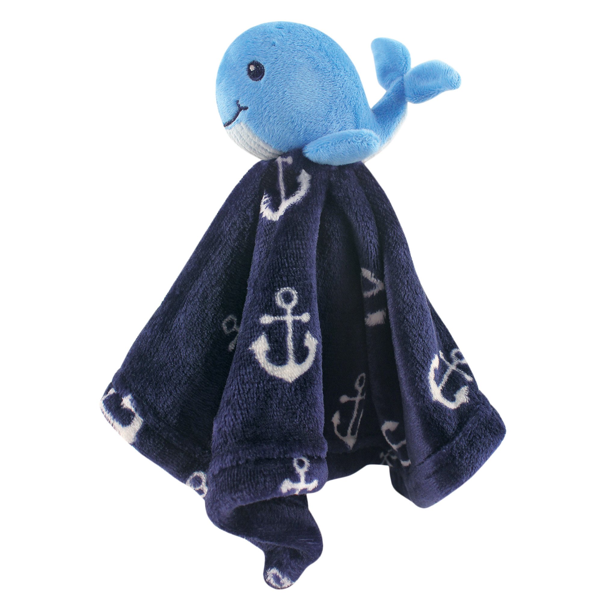 Photo 1 of Hudson Baby Unisex Baby Animal Face Security Blanket, Boy Whale, One Size