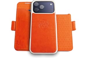 Dreem for iPhone 17 Pro Max Case Wallet, Revolutionary Phone Stand, Vegan Leather, MagSafe-Fit, Magnetic Detachable Flip Cove
