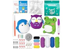 NADOBA Crochet Kit for Beginners Adults - Crochet Stuffed Animal Kit Beginner Crochet Kits for Adults Crocheting Kit for Beginners - Beginner Crochet Kit Animal Crochet Beginner Knitting Kit for Adults