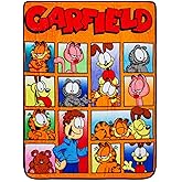 Garfield and Friends Fleece Throw Blanket | Soft Polyester Cover for Sofa, Bed | 45 x 60 Inches