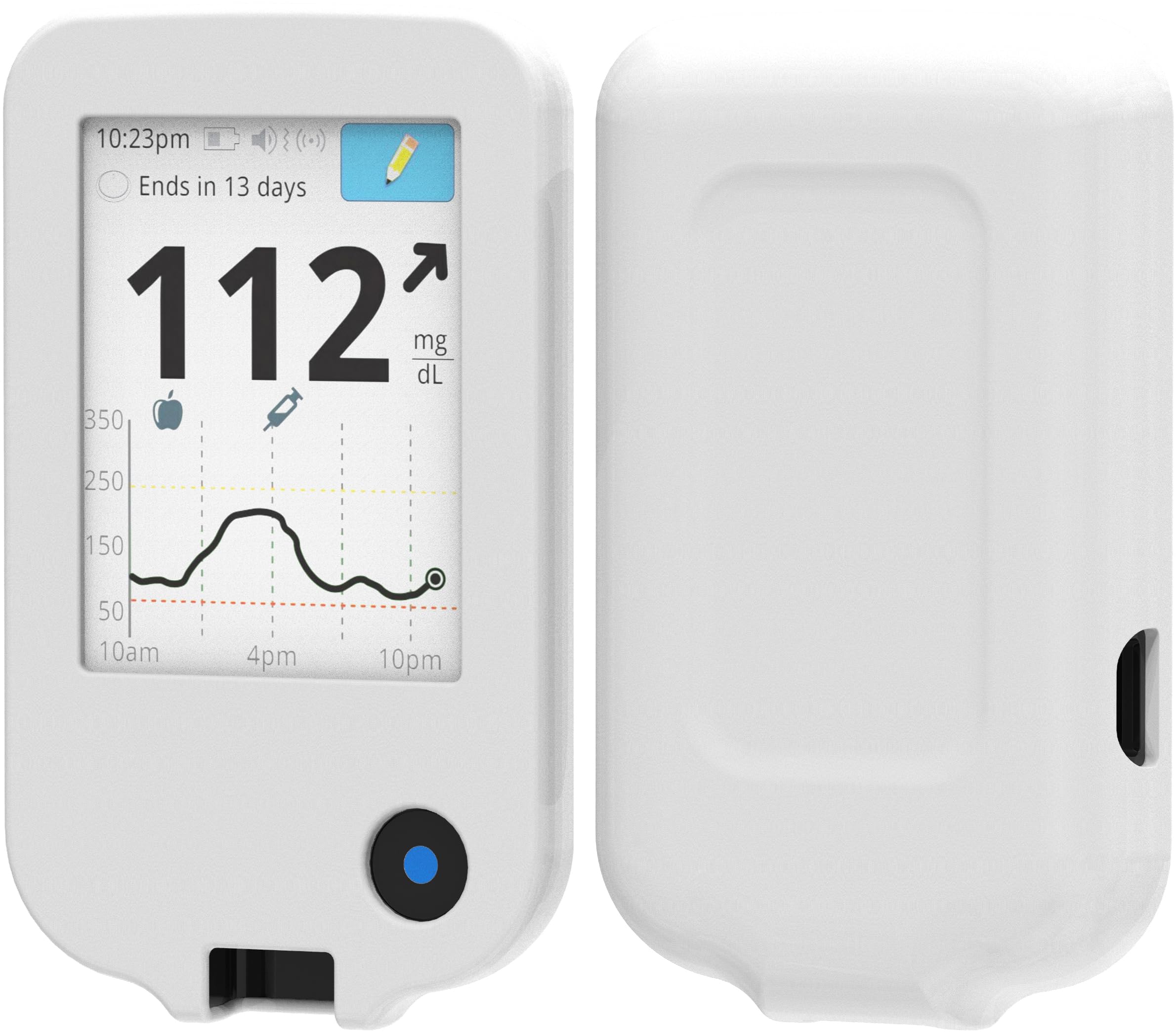 foto-kontor Case compatible with Abbott Freestyle Libre 3 Silicone Cover white