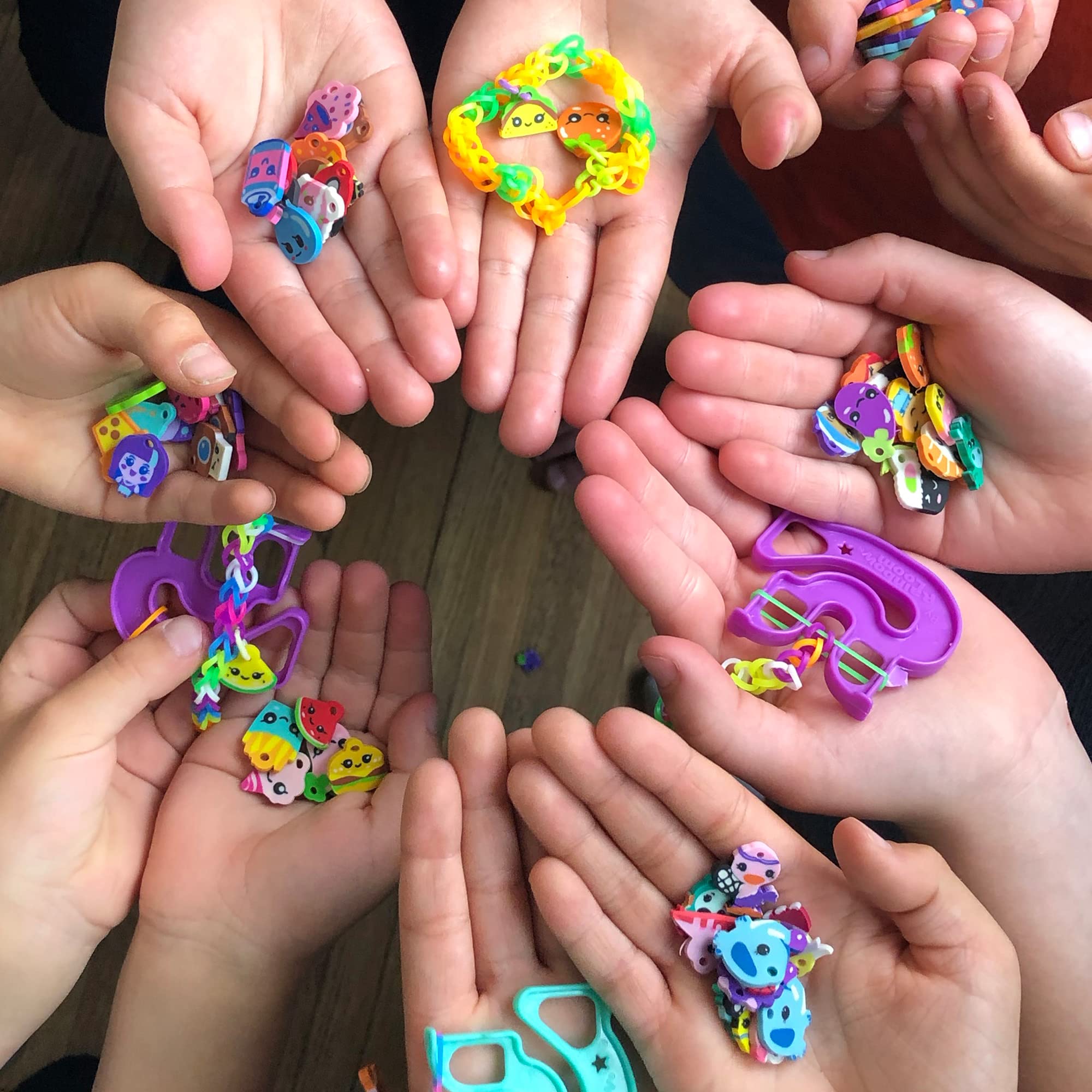 Rainbow Loom® Loomi-Pals™ MEGA Combo Set, Features 60 Cute Assorted LP Charms, The New RL 2.0, Happy Looms, Hooks, Alpha & Pony Beads, 5600 Colorful Bands All in a Carrying Case for Boys and Girls 7+