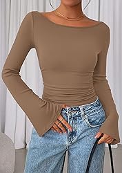 PRETTYGARDEN Women's Long Sleeve Shirts 2025 Fall