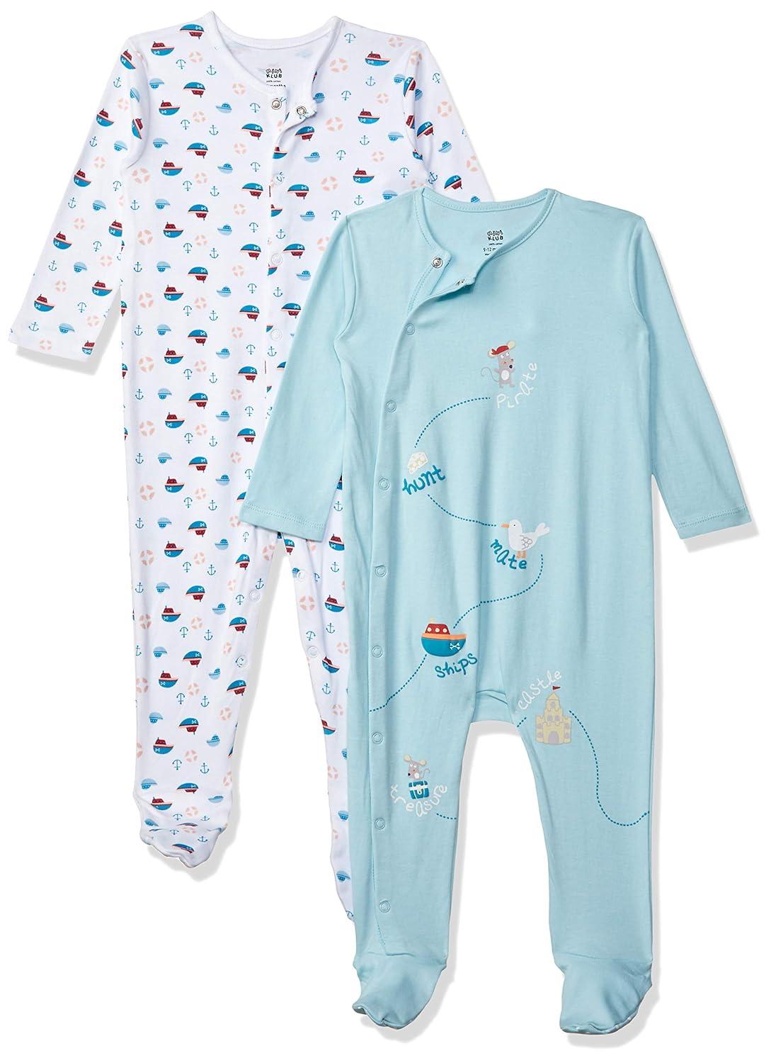 pack of baby boy sleepsuits