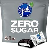 YORK Zero Sugar Chocolate Peppermint Patties, Candy Bag, 5.1 oz