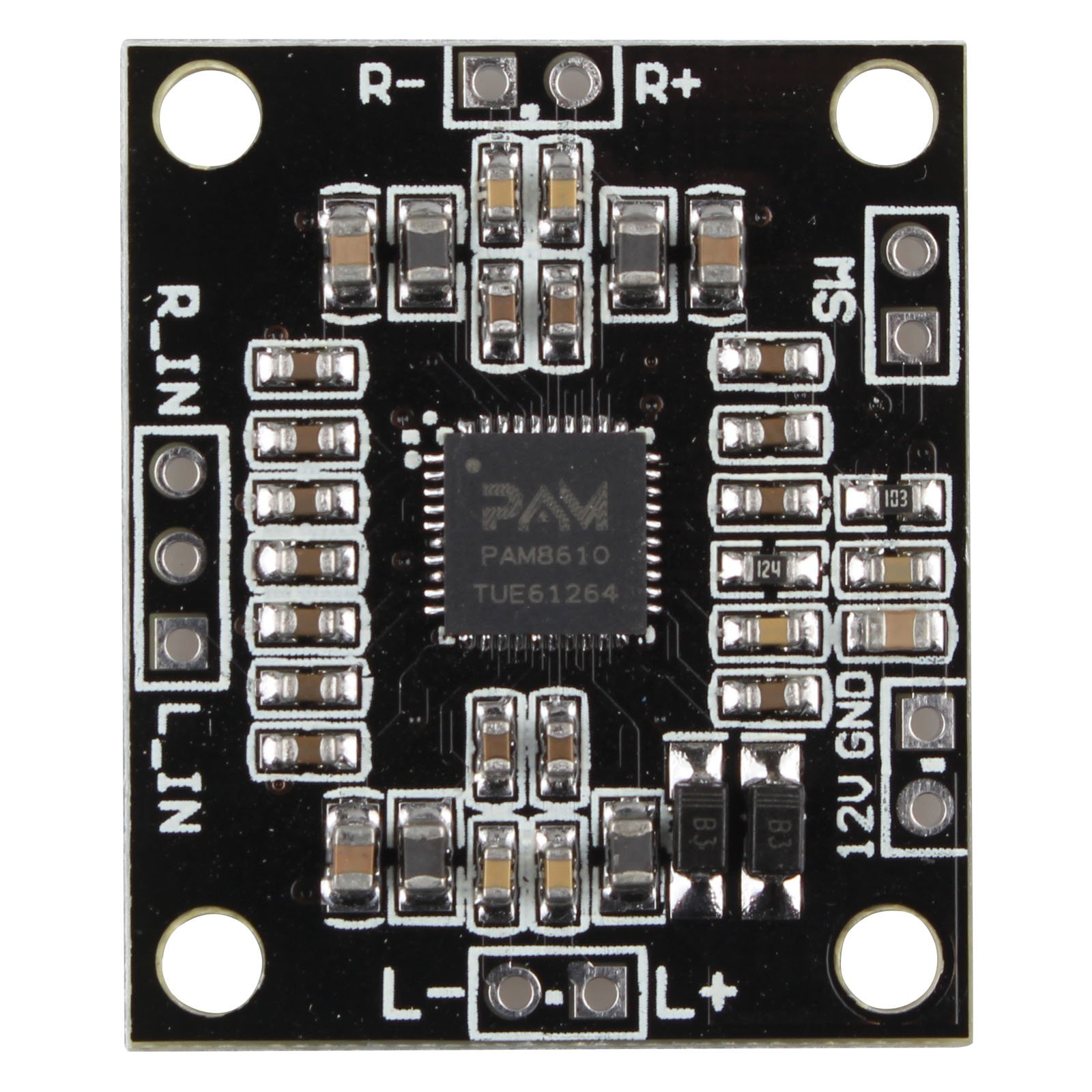HALJIA PAM8610 2 x 15W Class D Dual Channel Digital Amplifier Board 2x15W Two Channel Stereo Class D