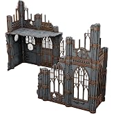 Gothic Sector Terrain Set, Corner Ruins Style | 28mm Scale Buildings, Scatter Terrain