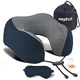 napfun Neck Pillow for Traveling, Upgraded Travel