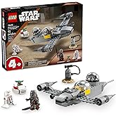 LEGO Star Wars: The Mandalorian Mando and Grogu's N-1 Starfighter Toddler Building Set - Star Wars Baby Yoda Toy for Kids, Boys & Girls, Ages 4+ - Educational Preschool Toy Gift for Birthdays - 75410