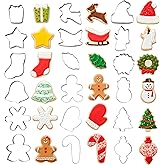 Wilton Holiday Shapes Metal Christmas Cookie Cutter Set, 18-Piece
