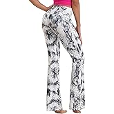 BUBBLELIME 29"/31"/33"/35"/37" High Waist Yoga Pants Tummy Control for Womens Bootcut Workout Flared Basic/Out Pockets