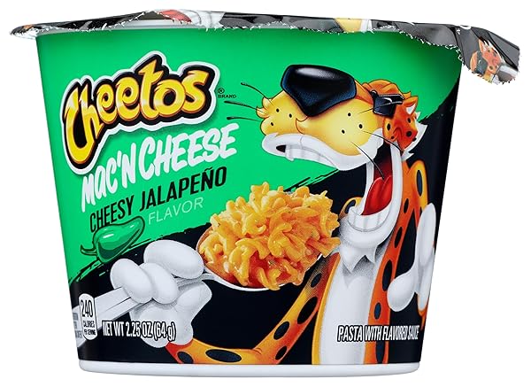 CHEETO MAC ‘N CHEESE CHEESY JALEPENO CUP, 2.29...