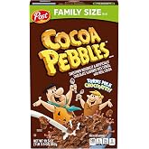 Cocoa PEBBLES Chocolate Breakfast Cereal, Gluten Free, 19.5 oz Box | Sweetened Puffed Rice With Crunchy Texture And Chocolatey Flavor, Delivering A Flavorful Bite In Every Spoonful