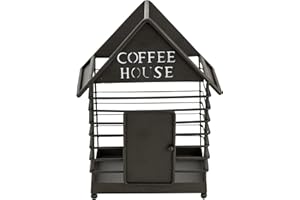 Boston Warehouse Coffee House Coffee & Espresso Pod Holder, Espresso, Black