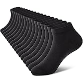 wernies No Show Socks Men, Low Cut Ankle Short Casual Cotton Socks with Non Slip Grips 6-10/11-13