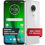Moto G7 with Alexa Hands-Free – Unlocked – 64 GB – Clear White (US Warranty) – Verizon, AT&T, T–Mobile, Sprint, Boost, Cricke