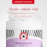 First Aid Beauty Ingrown Hair Pads with BHA & AHA – 60 Pads Daily Treatment view 7