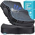 Anzeng Thicker Gel Seat Cushion, Large 3D Gel Seat Cushion for Desk Chair, Egg Cushion for Coccyx Sciatica Pain Relief, Seat Cushion for Car, Desk Chair, Wheelchair Cushion, Office Chair Butt Cushion