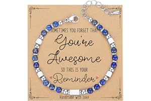 AryaHozel Tiny Gemstone Beaded Bracelets for Women Teen Girls, You are Awesome Jewelry Gifts for Women, Friends, Sister, Mom, Daughter...