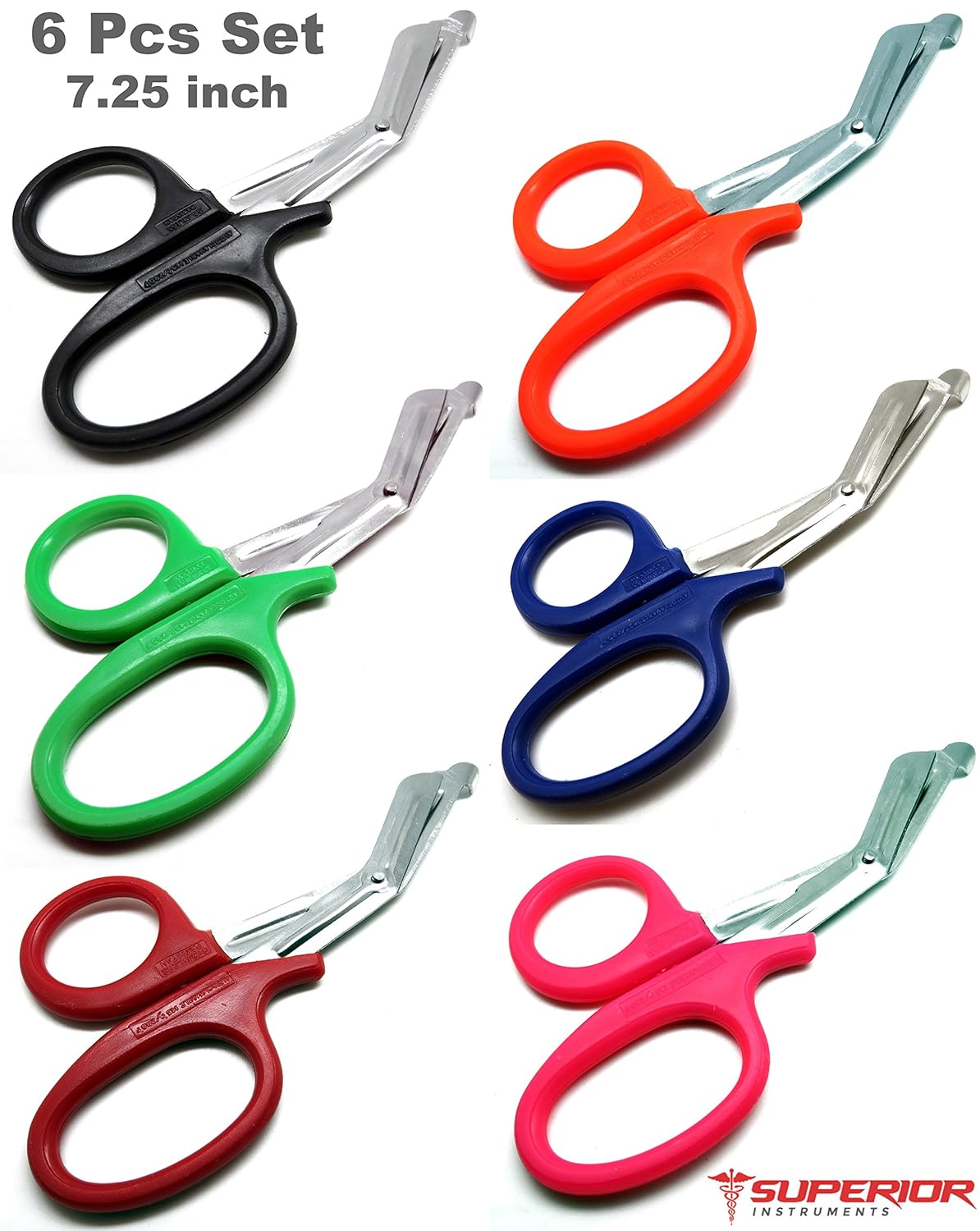 Utility Universal Scissors 7.25" MultiPurpose Medical 6 Shears Superior Quality