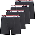 Levi's Mens Boxer Briefs Breathable Stretch Underwear 4 Pack