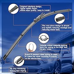RAINTOK Windshield Wiper Blade Set Replacement for