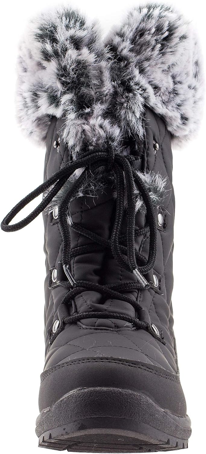  | ArcticShield Women's Anna Warm Waterproof Insulated Comfortable Memory Foam Fur Winter Snow Boots | Snow Boots