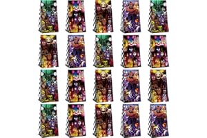 Optiacan 20pcs Freddy's Goodie Bags, 5 Nights Themed Party Bags for Boys Girls Kids Party Decorations (FNAF)
