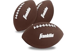 Franklin Sports Mini Footballs for Kids - (3) Inflatable Toy Replacement Footballs for Target Toss + Other Throwing Games - 6