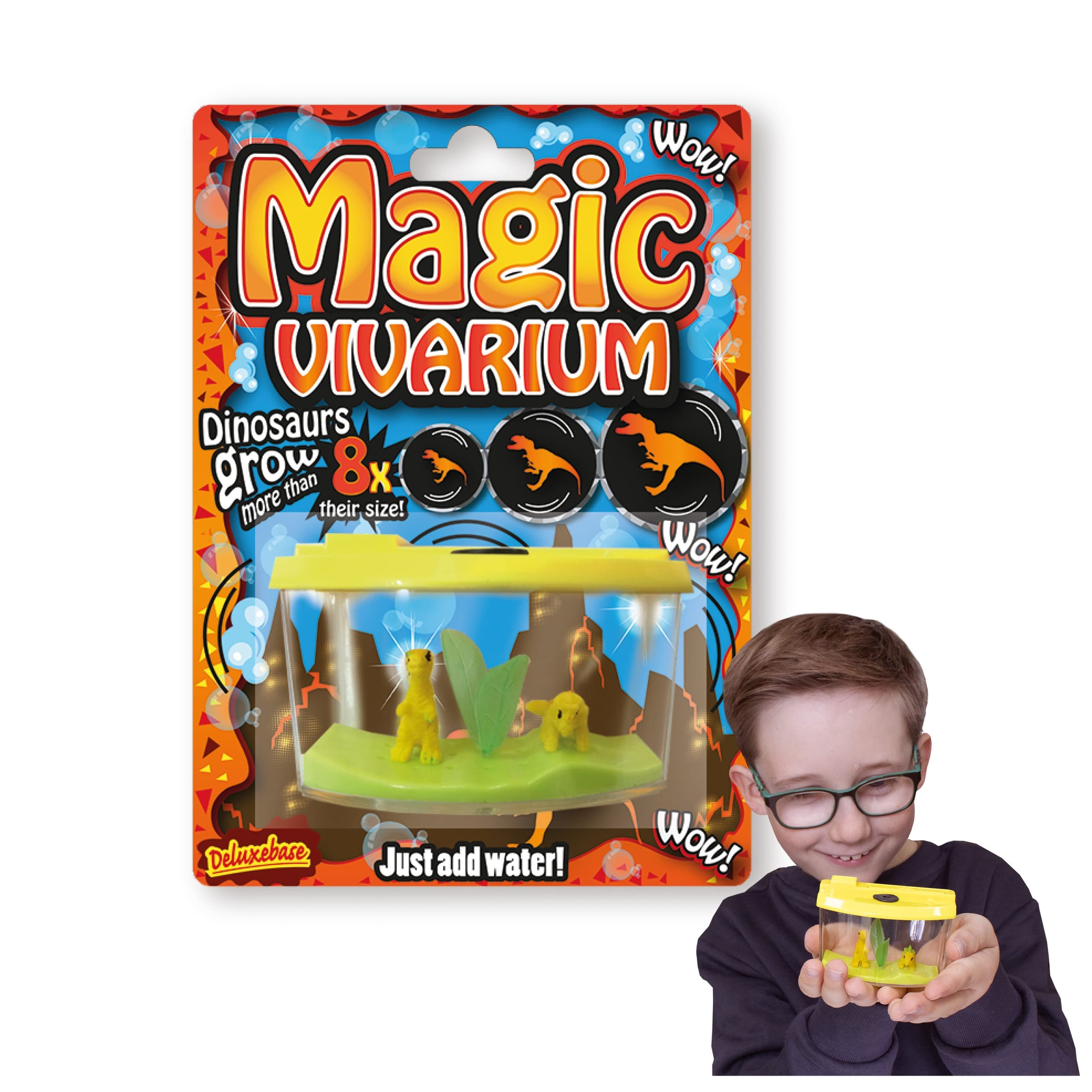 Magic Vivarium - Dinosaurs from Deluxebase. Grow your own dino in this toy fish tank kit for kids — image 1