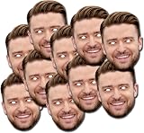 Party People Personalised Photo Face Masks 10 Ready To Wear Custom Kits Stag Hen view 1