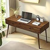 Acacia Lagom 48" Solid Wood Work Desk with Drawers, Home Office Desk Office Furniture, Work Table for Home Office, Scandinavi