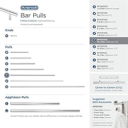 Amerock | Cabinet Pull | Polished Chrome | 10-1/16
