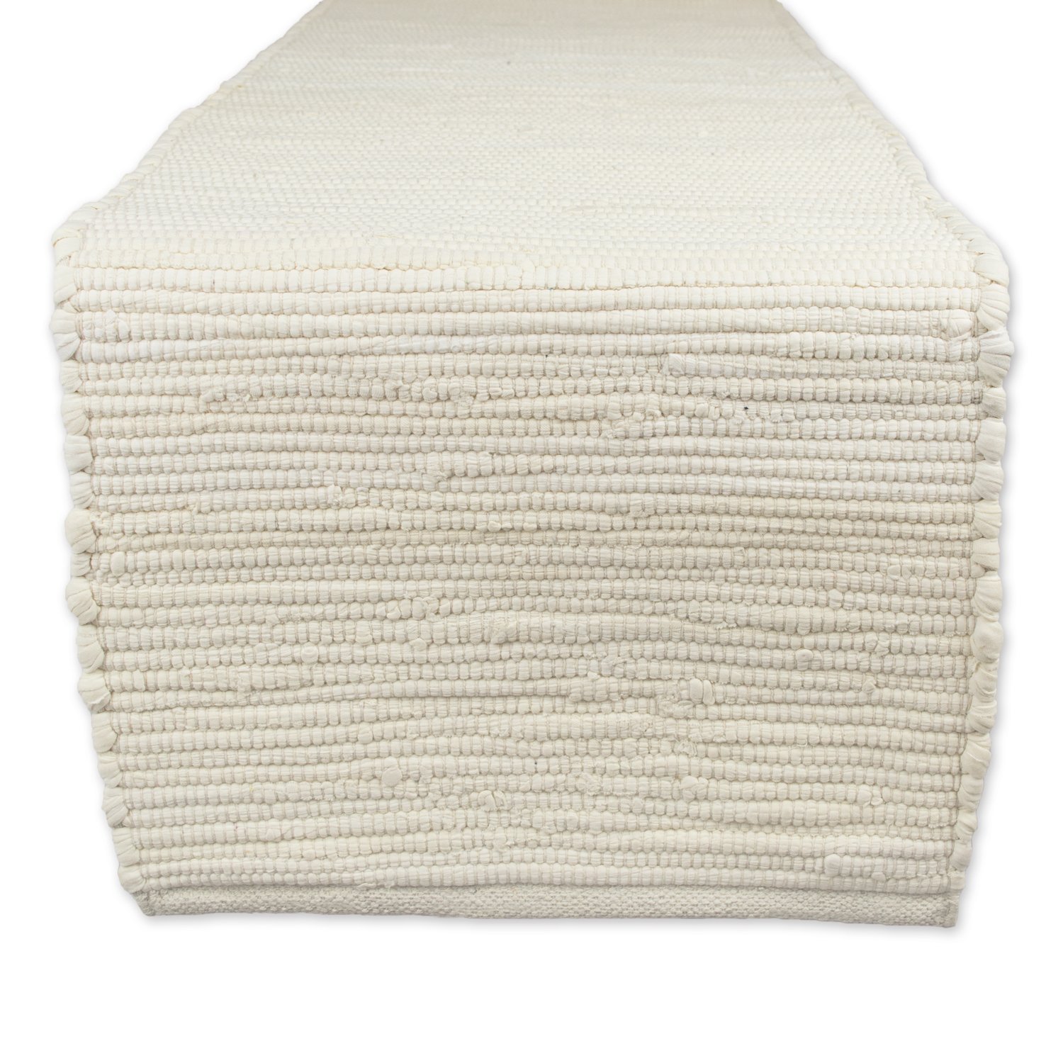 Photo 1 of DII Handmade Chindi Tabletop, Reversible and Machine Washable, Table Runner, 14x72, Natural