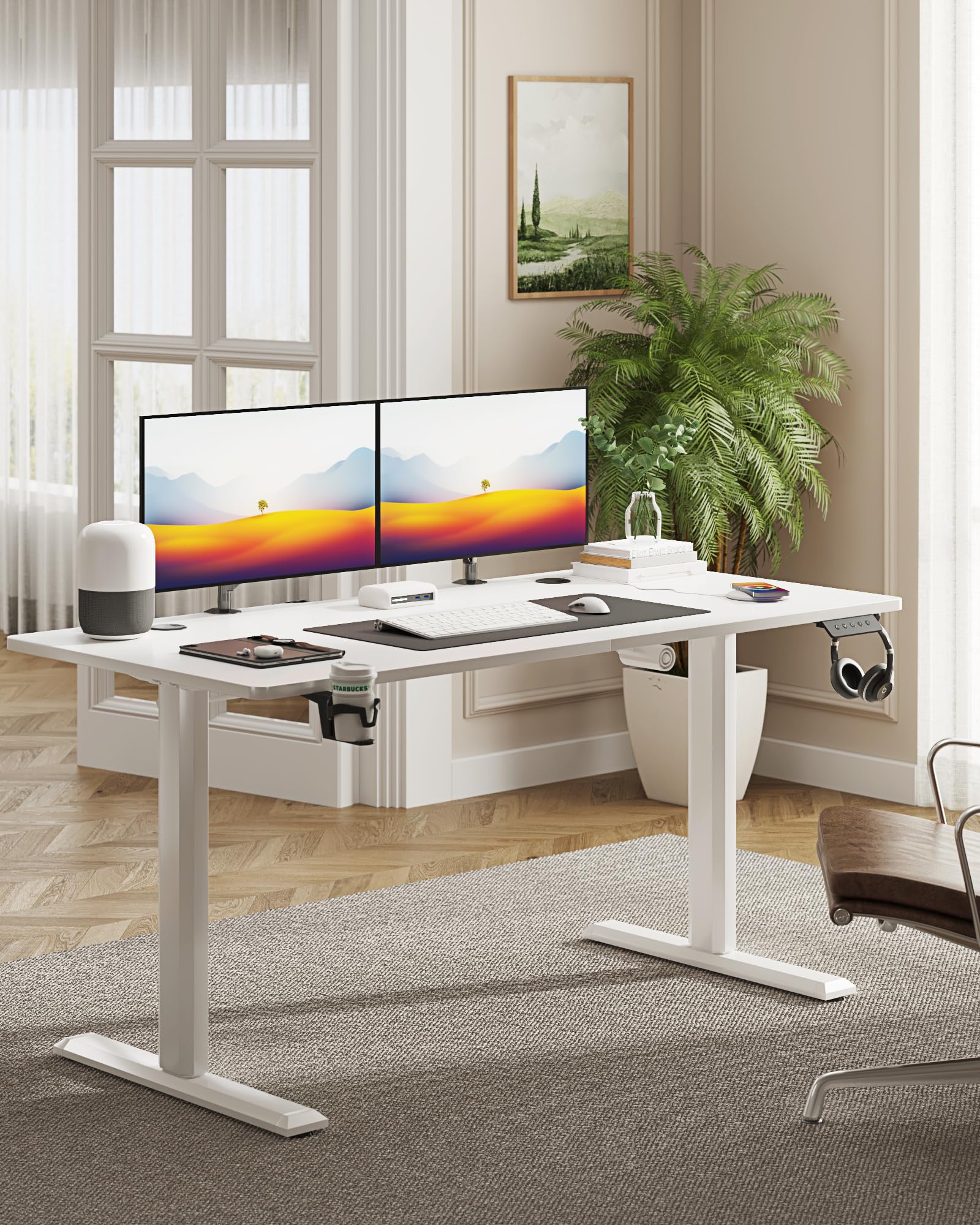 Mua Shahoo Electric Standing Desk 55 Inch, Ergonomic Height Adjustable ...