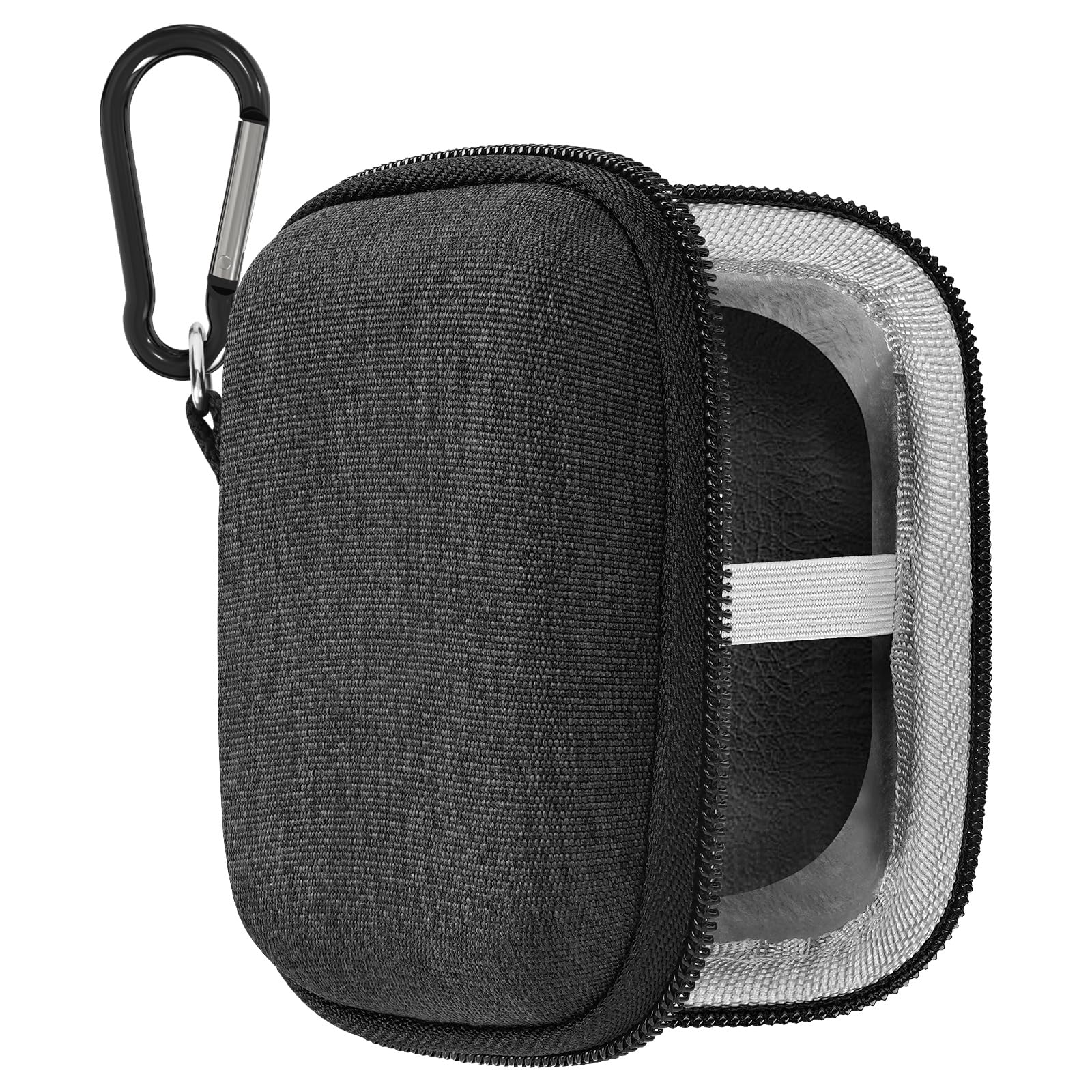 Geekria Shield Earbuds Case Compatible with Bang & Olufsen Beoplay E8 3rd Generation, E8 2.0 / E8 1.0 True Wireless Earbud, Replacement Hard Shell Travel Carrying Bag with Carabiner Clip