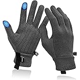 Sukeen Lightweight Running Gloves for Men Women Touchscreen Anti-Slip Sports Gloves Winter Warm Gloves for Cycling, Driving