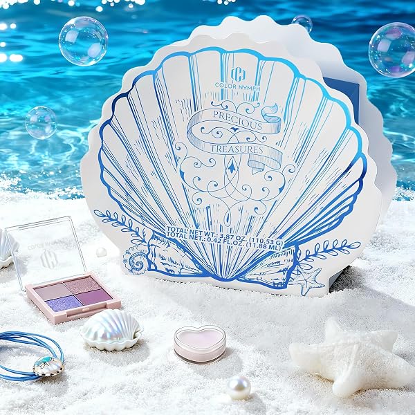 COLOR NYMPH GIRLS MAKEUP GIFT SET FOR TEENS, MAKEUP KIT FOR GIRL, BIRTHDAY GIFT FOR TEEN GIRLS, 24PCS BIRTHDAY ADVENT CALENDAR, MYSTERY MAKEUP BOX #BLUE