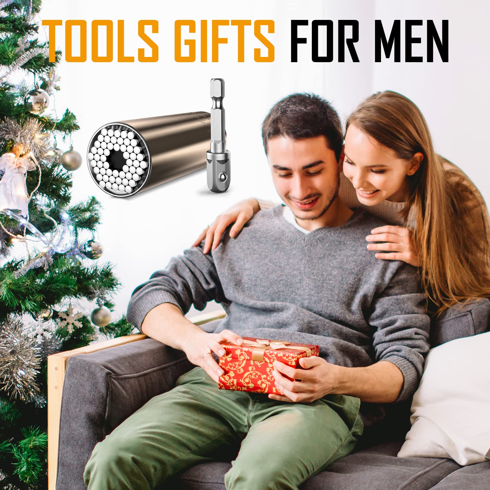 Stocking Stuffers for Adults Men Him, Universal Socket Tool 
