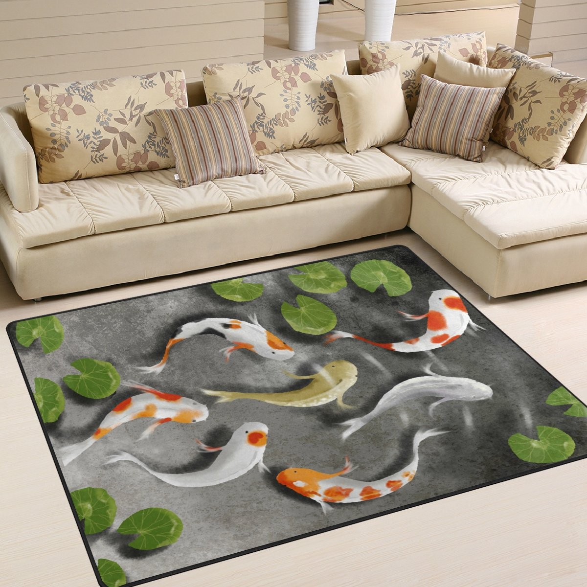 Best living room koi decor