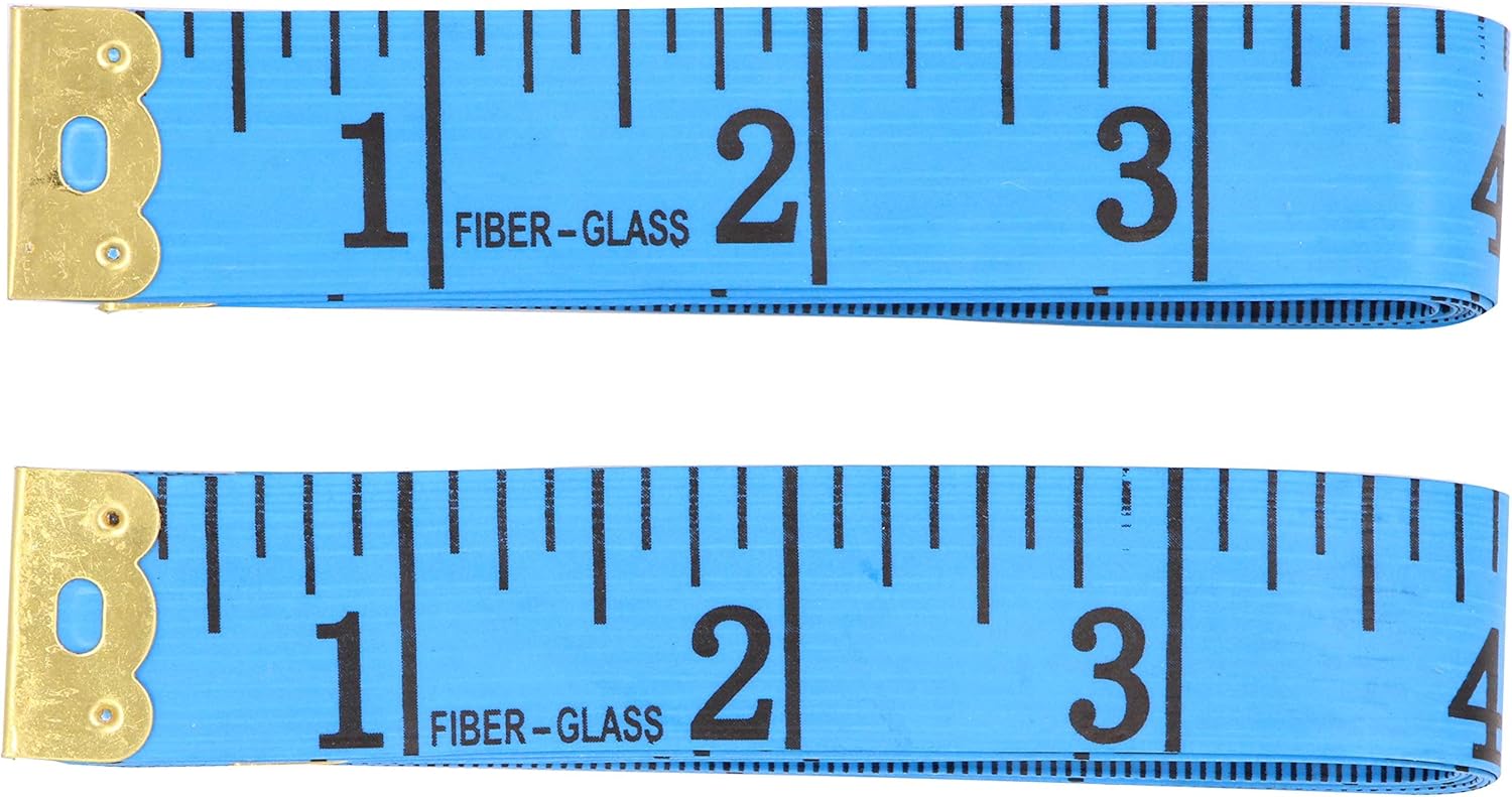 Soft Tape Measure For Sewing Lebeila 2 Pack Measuring Tape For Body Measurements Flexible Fibre Glass Reverse Side Tailor Cloth Ruler 60 150cm Bulk