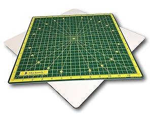 Skyhawk Self-Healing 14-Inch-by-14-Inch 360&deg; Rotating Cutting Mat for Quilting - 13" Grids