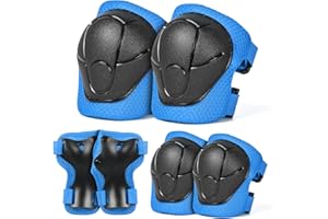 VICTGOAL Kids Knee Pads and Elbow Pads with Wrist Guards Set Protective Gear Set for Boys Girls 3-8 Years Child Toddler 3 in 1 for Skateboard Cycling Bike Scooter Roller Skates