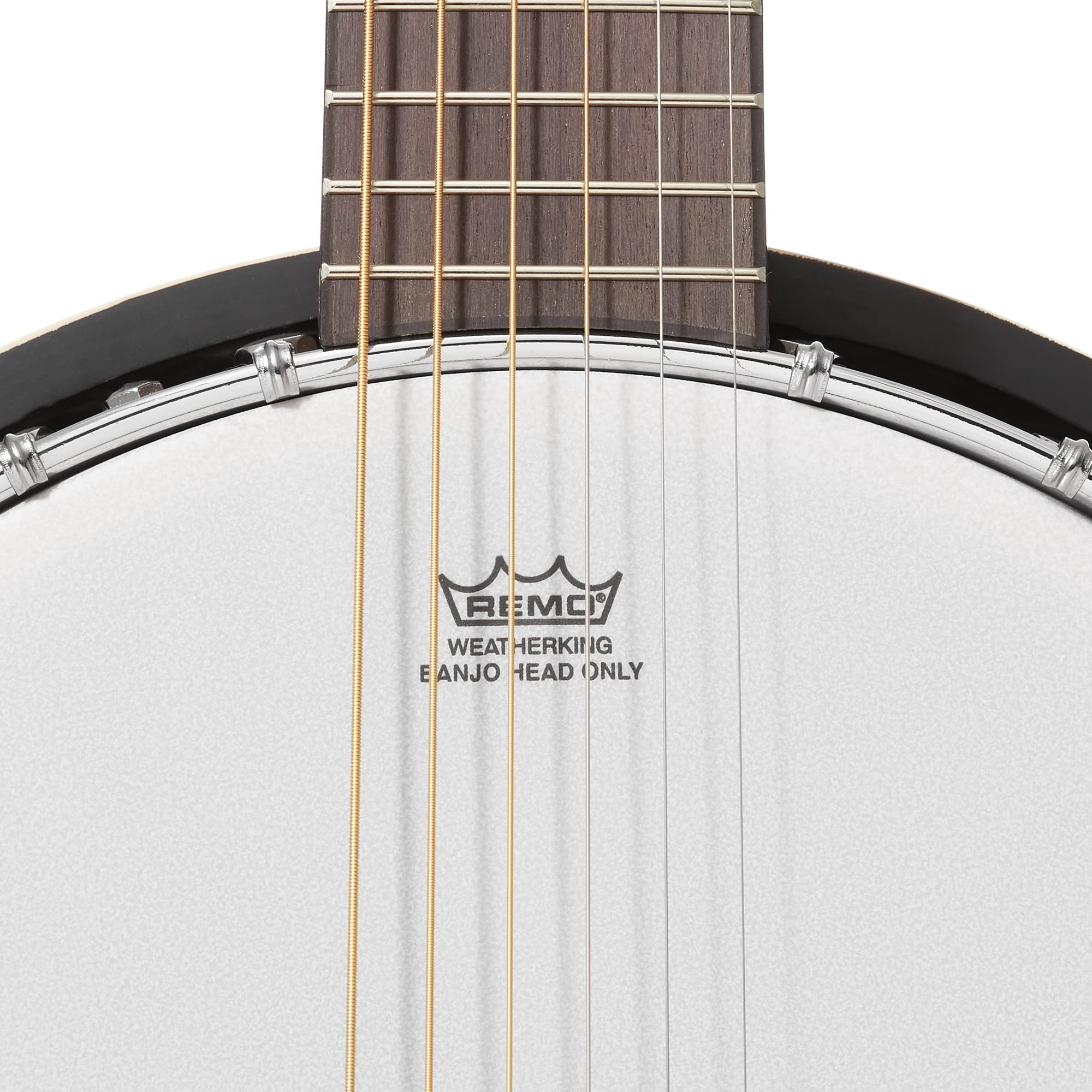 6-String Banjo Guitar with Closed Back Resonator and 24 Brackets