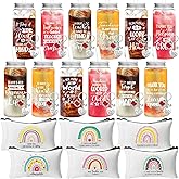 Skylety 36 Pcs Teacher Appreciation Gifts Sets Including 13.5 oz Teacher Reusable Tumbler with Lid Straw Makeup Bags Keychains, Thank You Appreciation Gift Idea for Coworker Stuff