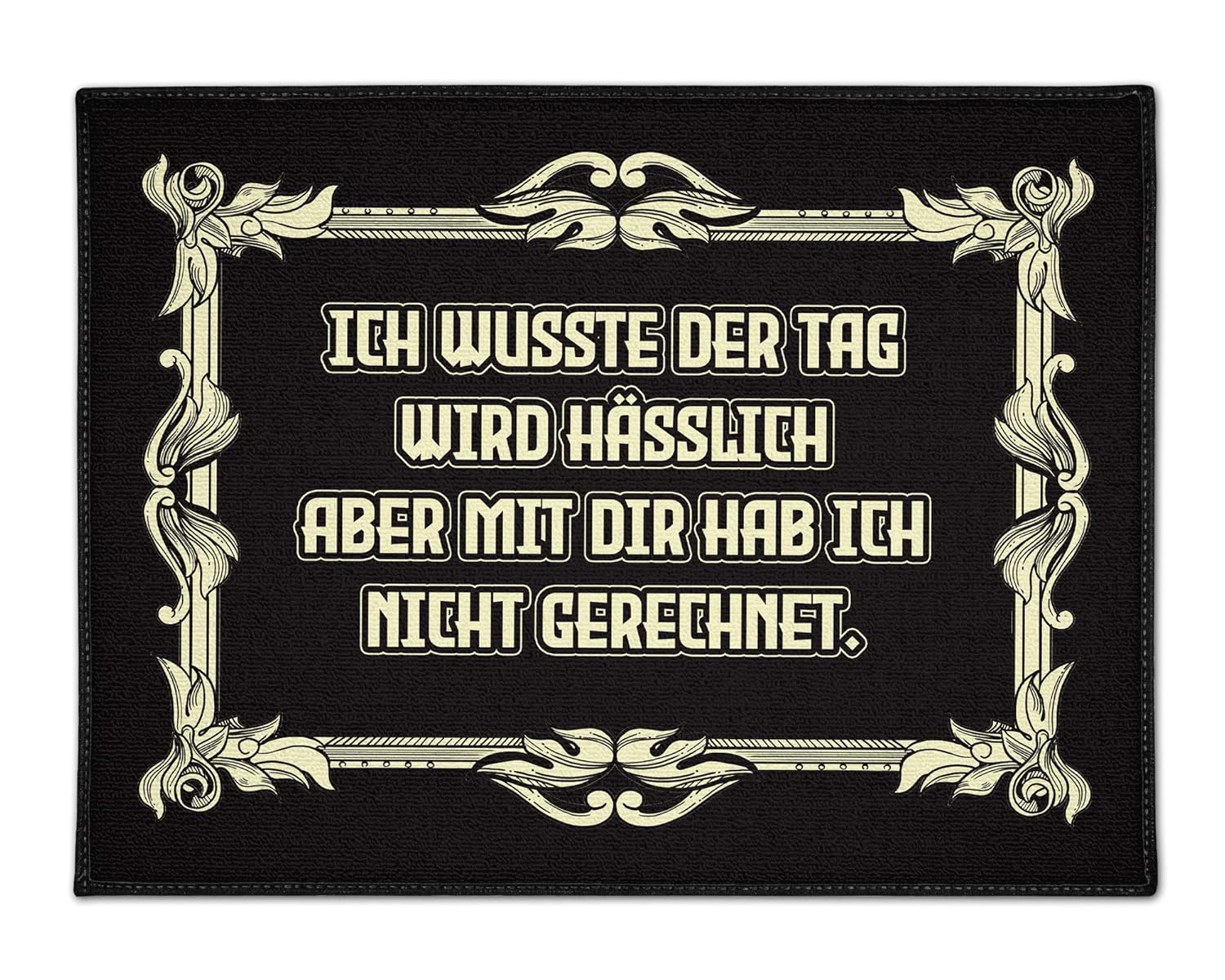 Fußmatte Schmutzfangmatte Türmatte 35x50cm mit Gummiumrandung