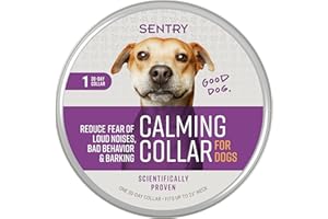 SENTRY PET Care Sentry Calming Collar for Dogs, Anxiety Reducing Pheromone Collar, Releases Pheromones for 30 Days, Helps Calm During Loud Noises and Separation, 1 Count, Purple