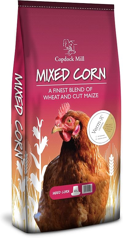Copdock Mill Mixed Corn Chicken Feed with Verm-X 20kg