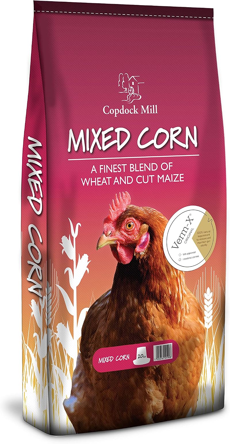 Copdock Mill Mixed Corn Chicken Feed with Verm-X 20kg